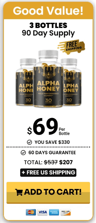 Alpha Honey gummies bottle 3